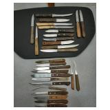 Knives: Chicago cutlery, Old Hickory, Ekco +