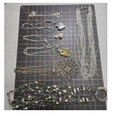 Vintage silver tone necklaces