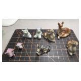 Porcelain animal figurines, vintage