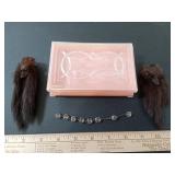 Mink Hair Accents with Case