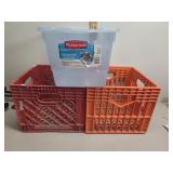 Milk crates and totes