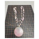 Pink Stone eastern carved