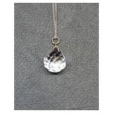 * Vintage crystal drop necklace