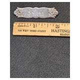 * Antique sterling silver pin