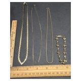 * Vintage gold toned jewelry