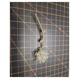 Alice Caviness crystal flower brooch rhinestone