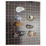 Polished rock pendants