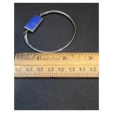 * Sterling silver filigree lapis lazuli inlay