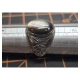 Mother of pearl sterling silver ring size 9.5