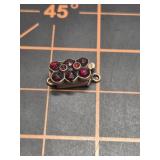 Bohemian Garnet Necklace clasp, antique