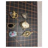 Vintage pendants, including genuine cameos