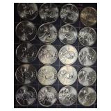 20, Sacagawea dollar coins