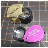 2 Jewlry loupes, various powers