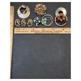 * Vintage brooches, Coro, Krementz, gold filled +