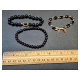 * Vintage onyx bracelets