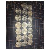 20, 2000 D Sacagawea dollar coins