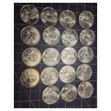 19, 2000 D Sacagawea Dollar coins