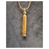 * Vintage whistle charm necklace- works!