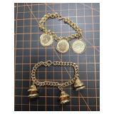 Charm bracelets, vintage