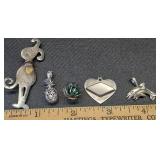 * Sterling silver charges & brooch