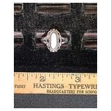 * Sterling silver mother of pearl ring size 5 1/2