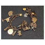* Sterling vintage charm bracelet