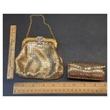 * Vintage Whiting & Davis gold-toned metal mesh