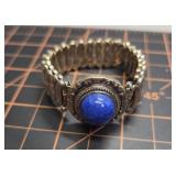 WWII sweetheart expansion bracelet Lapis Lazuli