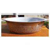 Pyrex oval glass casserole dish