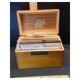 Lovely vintage recipe box filled with nostalgic