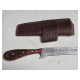 Custom handmade knife 8" with sheath