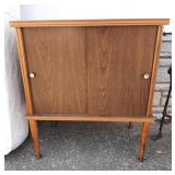 Mid Century record storage cabinet 23wx28hx15d