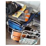 3 life jackets & 3 lawn chairs