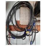 Cables with padlock