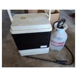 Igloo cooler & Orshlen sprayer with contents