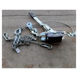 Big Red Jacks 4 Ton Cable Puller & chains