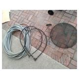 Garden Hose,  Soaker Hose, Firepit Screen +