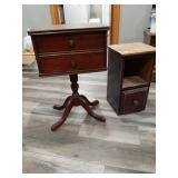 Duncan Phyfe sewing table & sm table