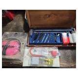 Gun cleaning kit, muffs, locks