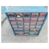 27 Drawer Parts Organizer with Contents