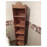 Upright Wooden Shelf