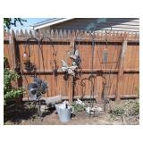 Sheppard hooks. Trellis & other garden yard decor