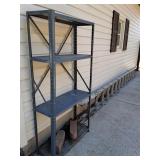 Metal shelf 30x61 & 14ft extension ladder