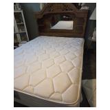 Queen bed - mattress, box spring, headboard frame