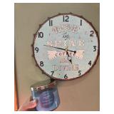 Candle & coffee clock