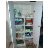 Cabinet  and contents 72" h x 30" w x 15" d