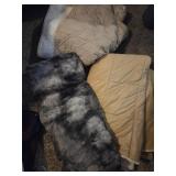 2 blankets & sofa couch cover