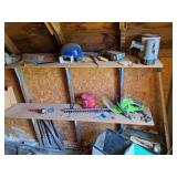 Contents of barn roof shed