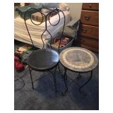Parlor chair and table
