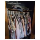 Contents of closet - ladies shirts, jackets,